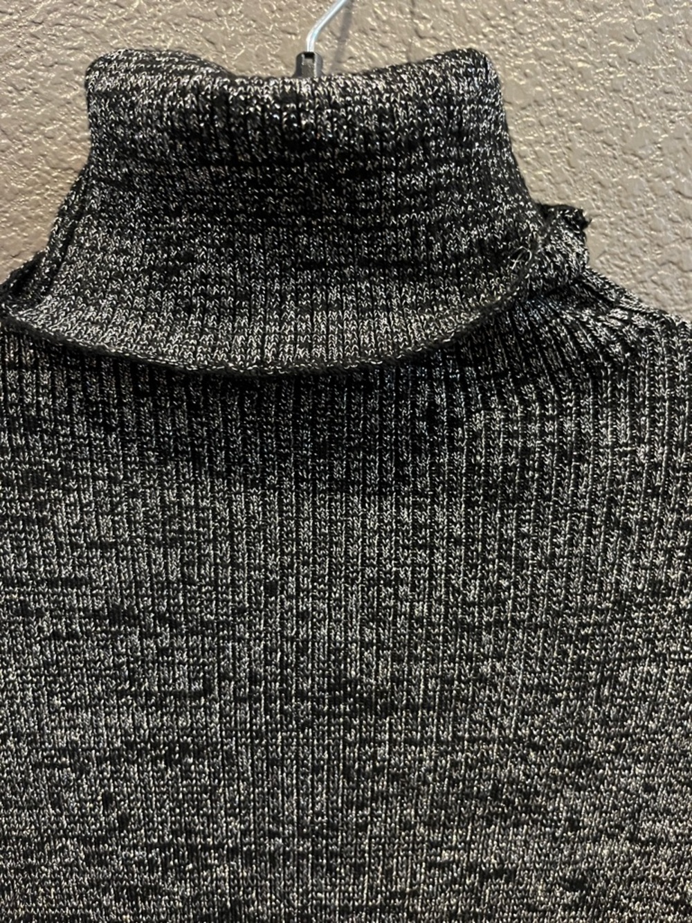 AFRM Gray sparkle Turtleneck Long Sleeve Knit Dress - Picture 5 of 6